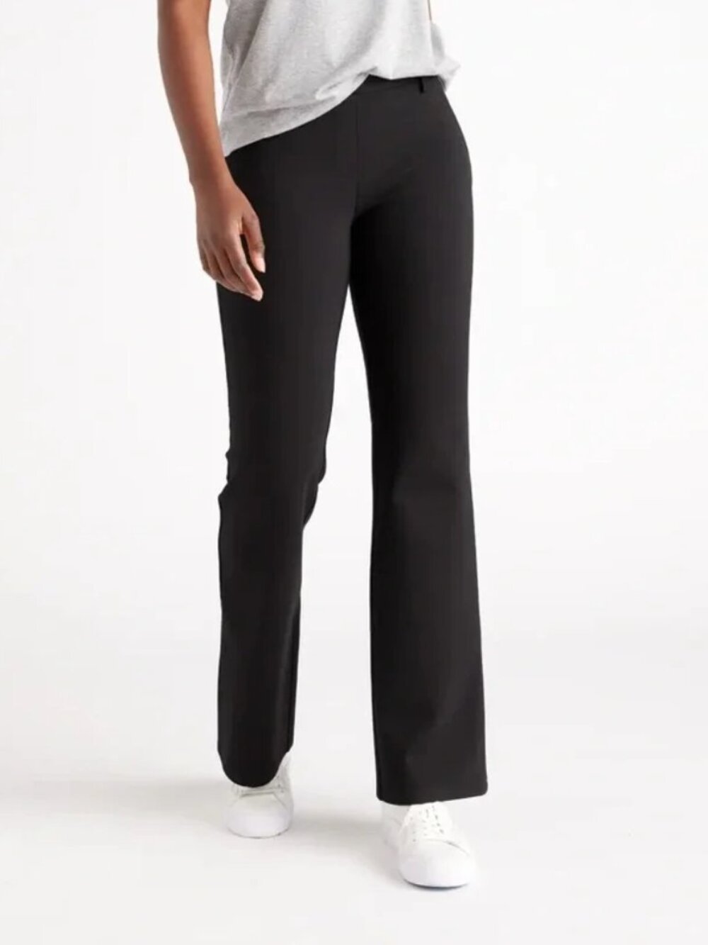 NEW! QUINCE ULTRA-STRETCH PONTE BOOTCUT PANTS STRETCH KNIT PULL ON MID RISE SP